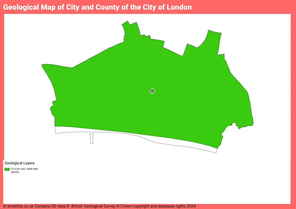 Geological Map of the City and County of the City of London